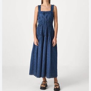 Doen x GAP denim eyelet dress